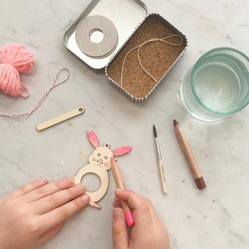 Cotton Twist Make Your Own Pom Pom Bunny Gift Tin